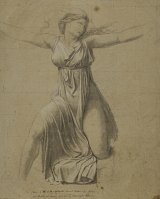 Jacques-Louis David (Paris 1748 – 1825 Bruxelles), {Étude pour la figure d'Hersilie}, 1796