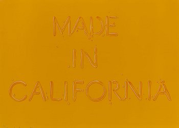 Ed Ruscha, {Made in California}, 1971