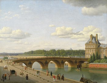 {Le Pont Royal vu depuis le quai Voltaire}, 1812