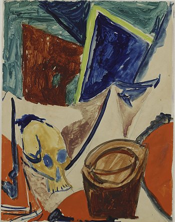 Pablo Picasso (Malaga 1881 – 1973 Mougins), {Étude pour la Composition à la tête de mort}, 1908