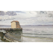 Vilhelm Kyhn<br><i>Hut by the sea near Øresund</i>