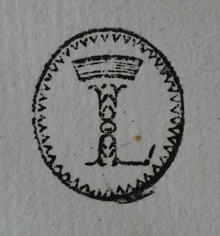 5. Mark with the letter L crowned in an oval, Lugt 5137
