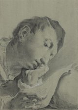 1. Attributed to Francesco Cappella (Venice 1711 – 1774 Bergamo), {Bust of an Adolescent Reading}