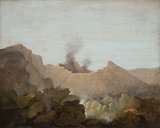 3. Thomas Jones (Trefonnen 1730 or 1742 – 1803 Pencerrig), {The Crater on the Summit of Mount Vesuvius}, c. 1778