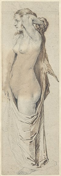 Jacques de Gheyn II (c. 1565-1629), {A Standing Nude Woman}, c. 1603