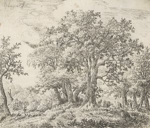 5. Jan Lagoor (Gorinchem ca. 1620 – 1660 or after), {Landscape with Shepherds and Shepherdesses}, ca. 1650