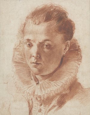 8. Pietro Faccini (Bologna 1562 – 1602 Bologna), {Portrait of a Young Man (?), Wearing a Ruff}
